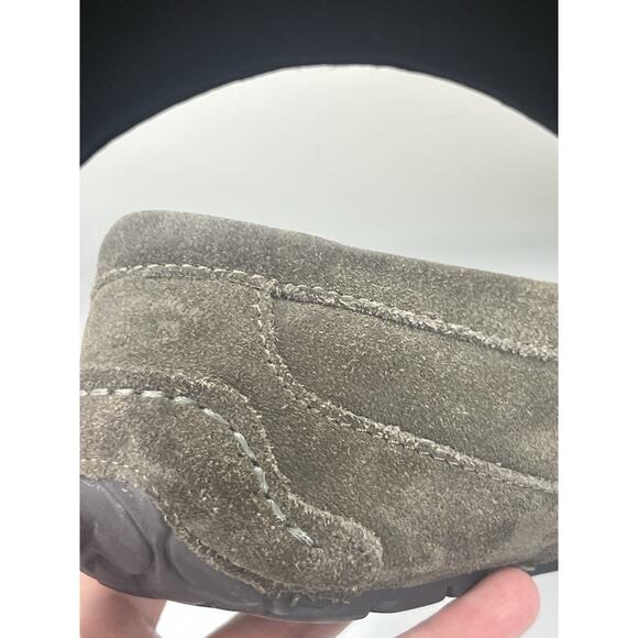 UGG Australia 5775 Ascot Brown Suede Sheepskin Mocs Slippers Shoes Size 10 - Picture 7 of 11